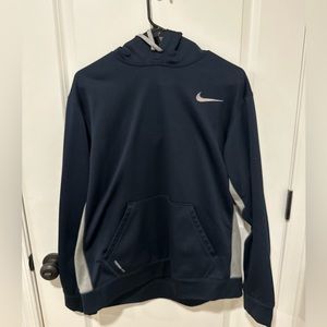 Nike Navy Blue Athletic Workout Hoodie - Size Large L